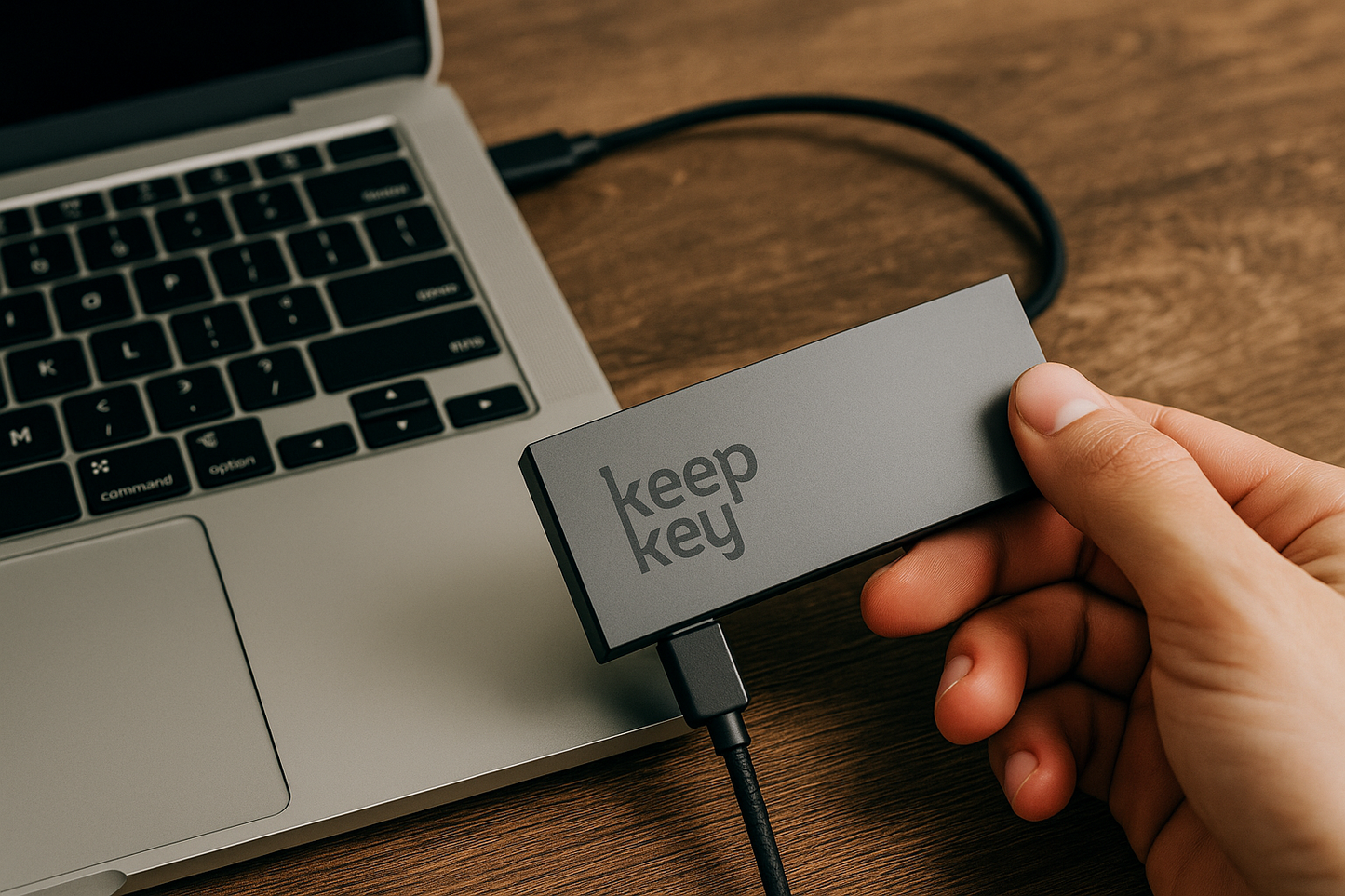 KeepKey Crypto Hardware Wallet – Cold Storage Wallet with On-Device Confirmation, Secure Offline Crypto Storage (USB, Classic Grey)