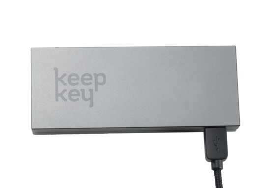 KeepKey Crypto Hardware Wallet – Cold Storage Wallet with On-Device Confirmation, Secure Offline Crypto Storage (USB, Classic Grey)